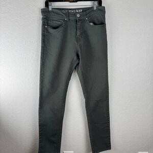 Vintage Genes Men's Black Slim Fit Jeans Size 30- 32 Classic Casual Green Pants